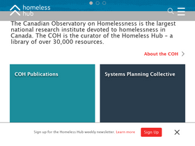 'homelesshub.ca' screenshot