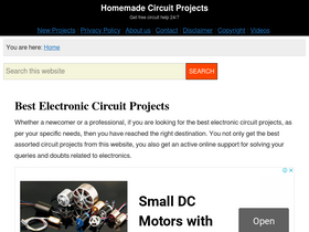 'homemade-circuits.com' screenshot