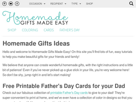 'homemade-gifts-made-easy.com' screenshot