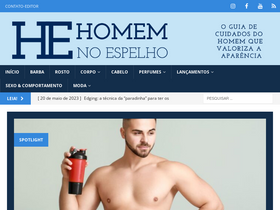 'homemnoespelho.com.br' screenshot