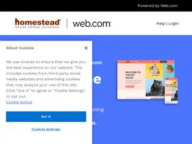 'homestead.com' screenshot