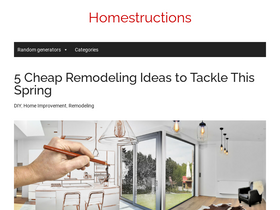 'homestructions.com' screenshot