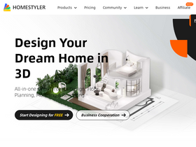 'homestyler.com' screenshot