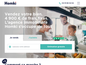 'homki-immobilier.com' screenshot