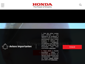 'honda.com.br' screenshot