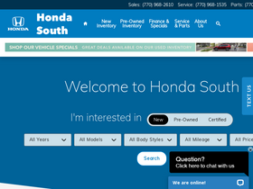 'hondasouth.com' screenshot