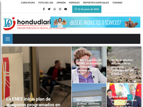 'hondudiario.com' screenshot