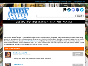 'honestgamers.com' screenshot