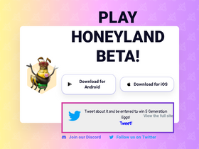 'honey.land' screenshot