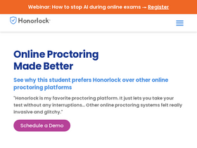 'honorlock.com' screenshot