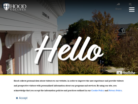 'hood.edu' screenshot