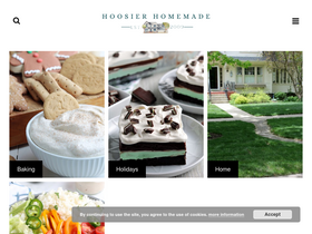 'hoosierhomemade.com' screenshot