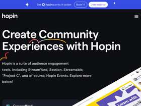 'hopin.com' screenshot