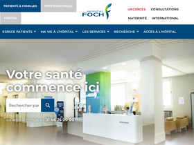 'hopital-foch.com' screenshot