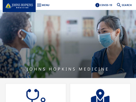 'hopkinsmedicine.org' screenshot