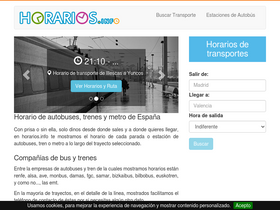 'horarios.info' screenshot