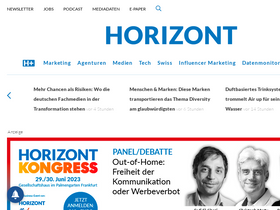 'horizont.net' screenshot