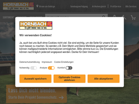 'hornbach.at' screenshot