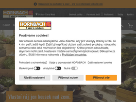 'hornbach.cz' screenshot