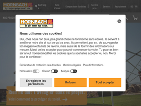 'hornbach.lu' screenshot