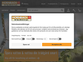 'hornbach.se' screenshot