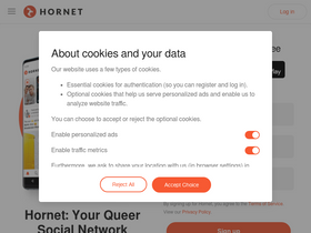 'hornet.com' screenshot