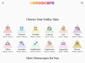 'horoscope.com' screenshot
