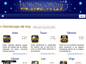 'horoscopo.eu' screenshot