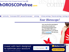 'horoscopofree.com' screenshot