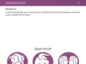 'horoskopishqip.com' screenshot