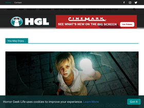 'horrorgeeklife.com' screenshot