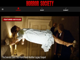 'horrorsociety.com' screenshot
