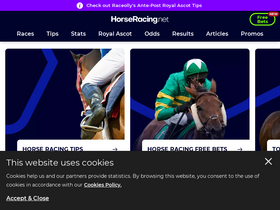 'horseracing.net' screenshot