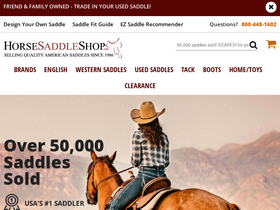 'horsesaddleshop.com' screenshot