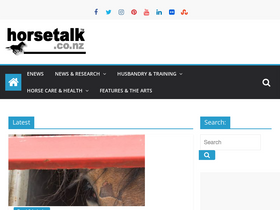 'horsetalk.co.nz' screenshot