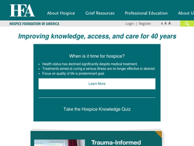 'hospicefoundation.org' screenshot