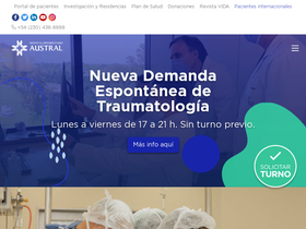 'hospitalaustral.edu.ar' screenshot