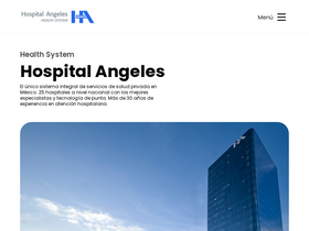 'hospitalesangeles.com' screenshot