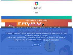 'hospitalholhos.com.br' screenshot