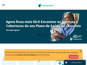 'hospitaloswaldocruz.org.br' screenshot