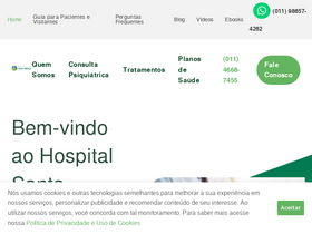 'hospitalsantamonica.com.br' screenshot