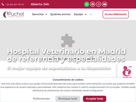 'hospitalveterinariopuchol.com' screenshot