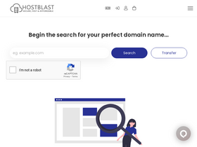 'hostblast.online' screenshot