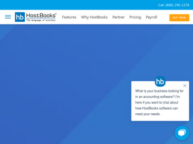 'hostbooks.com' screenshot