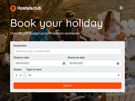 'hostelsclub.com' screenshot