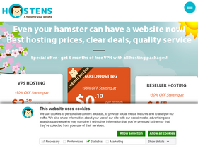 'hostens.com' screenshot