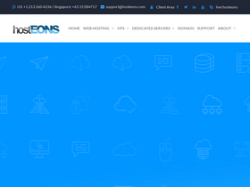 'hosteons.com' screenshot