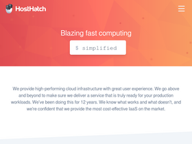 'hosthatch.com' screenshot