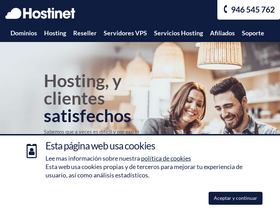'hostinet.com' screenshot