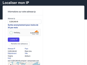 'hostip.fr' screenshot